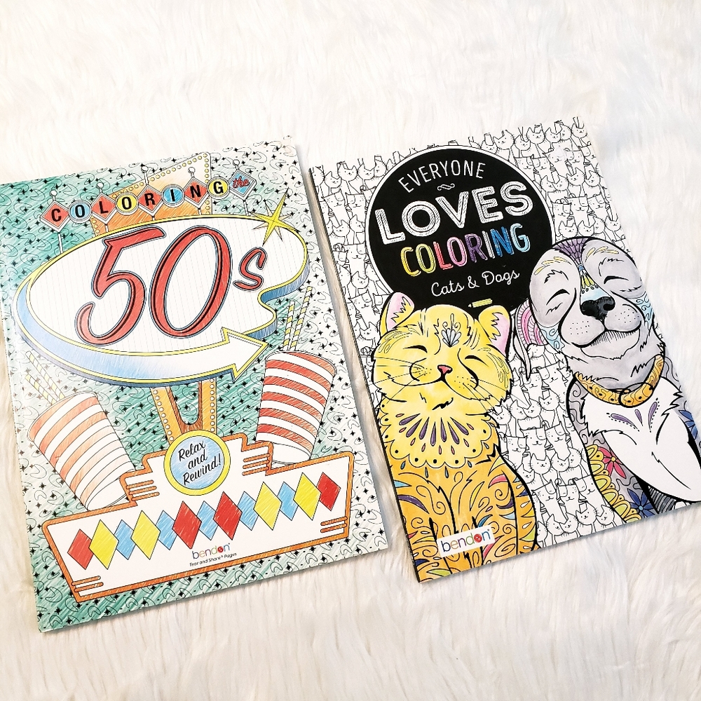 2 Adult Coloring Books